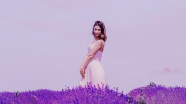 Lavender Midi Dress